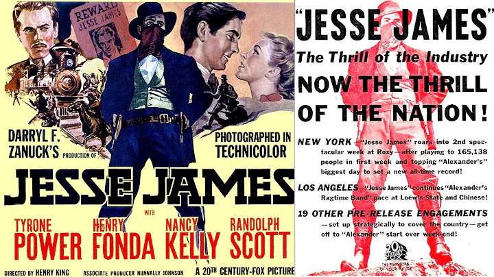 1939 Technicolor HD, JESSE JAMES , Tyrone Power, H...
