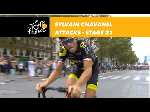 Sylvain Chavanel attacks ! - Stage 21 - Tour de France 2018