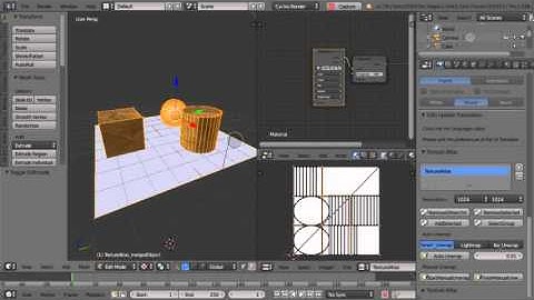 Blender Texture Atlas baked with cycles in 75 seconds