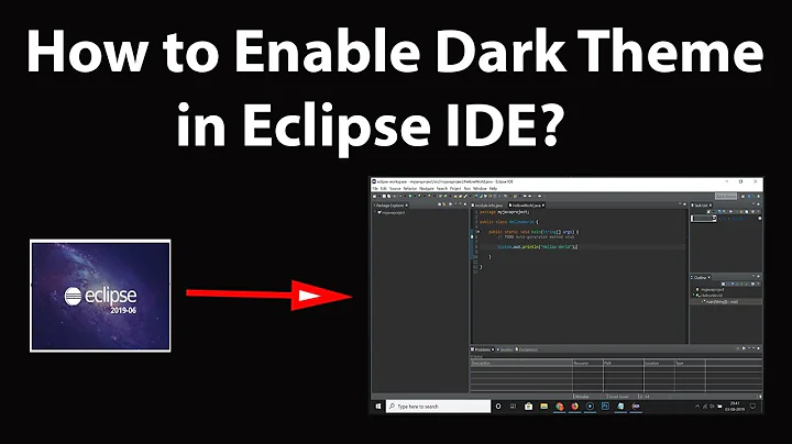 How to Enable Dark Theme in Eclipse IDE?