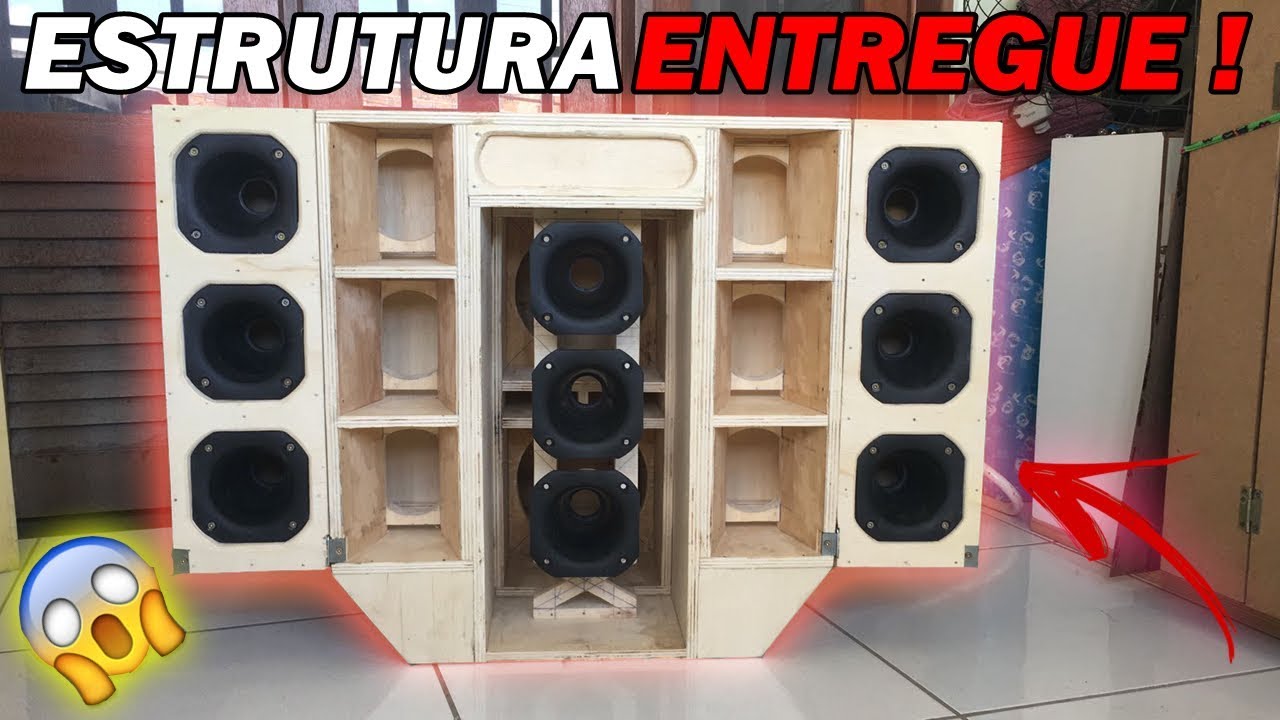 estrutura de mini paredão