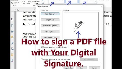 How to sign a pdf file with your digital signature. Foxit Reader and Adobe Reader.