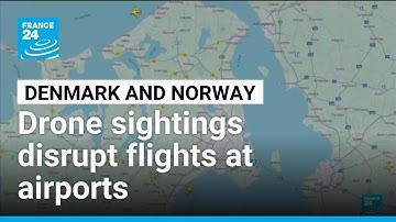Luchthavens Kopenhagen en Oslo tijdelijk gesloten na dronewaarnemingen • FRANCE 24 Engels