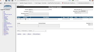 Ledger SMB Demo 08 - Handle Stock, RQF, Purchase Order, Shipping, Receiving, Reporting