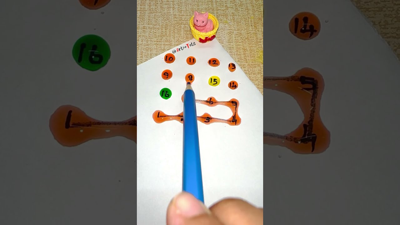  Connect All Numbers 1 To 16 Drawing Line Maths Shorts Quiz Ytshorts