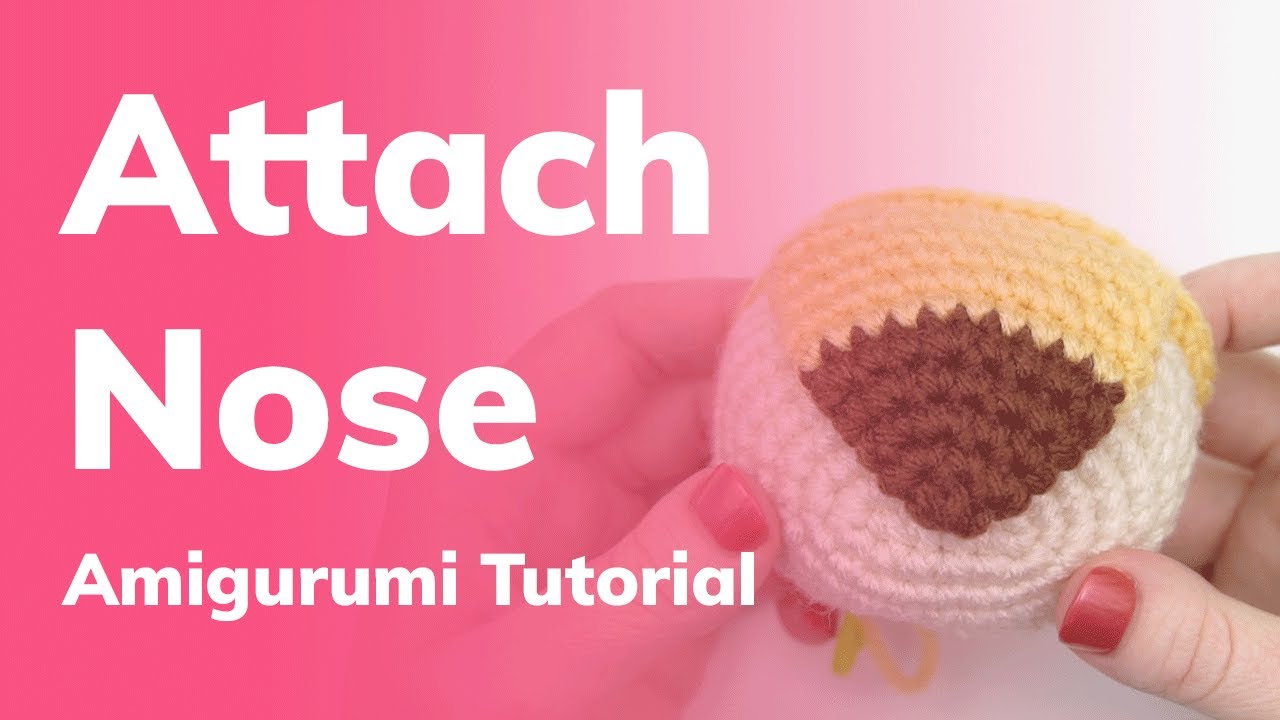 Some tips for attaching safety eyes & noses #amigurumi #howto 