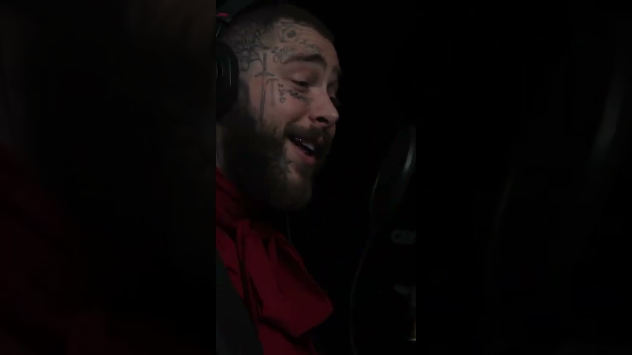 post Malone in the studio 