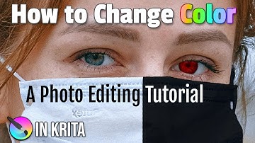 Change the Color of Part of a Photo in Krita (Photo Editing Tutorial for Beginners)