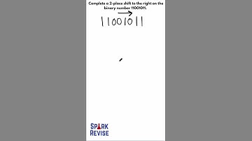 Binary Shift OCR GCSE Exam Question