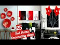 25 Red home decorating ideas | DIY craft ideas | art and craft | diy project | Craft Angel