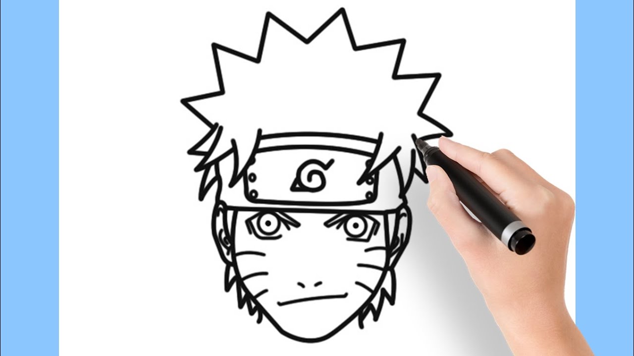 🔶Como desenhar o Naruto Uzumaki passo a passo 