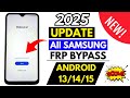 All Samsung FRP Bypass 2025 Android 13/14/15 Without Pc | Samsung All Devices Google Account Remove