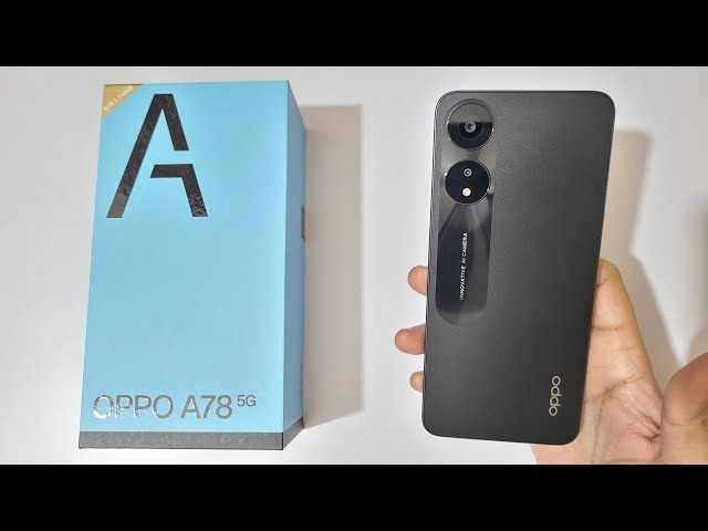 OPPO A78 5G Unboxing - 50MP Dual Rear Camera + 90Hz Ultra Smooth