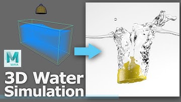 How to make 3D Water Simulation, 3D object Dropping into Water Tank