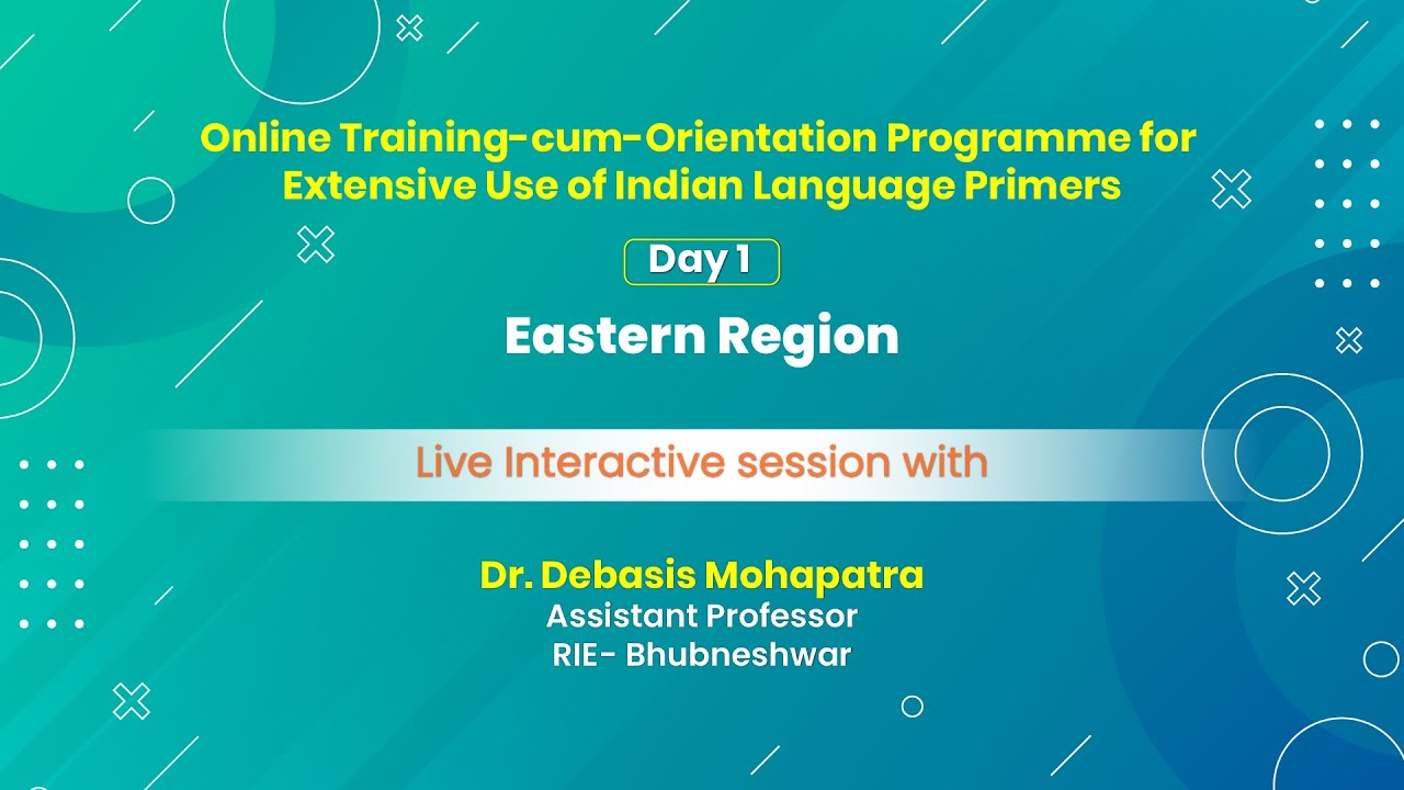 Online Training-cum-Orientation Programme for Extensive Use of Indian Language Primers