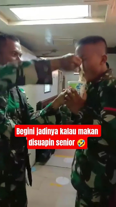 resiko jika minta suapin senior 🤣 #tni #tniad #tniau #tnial #lucu #ngakak #komedi #humor #humour