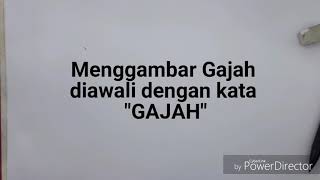 Wow, Mudahnya Menggambar Gajah