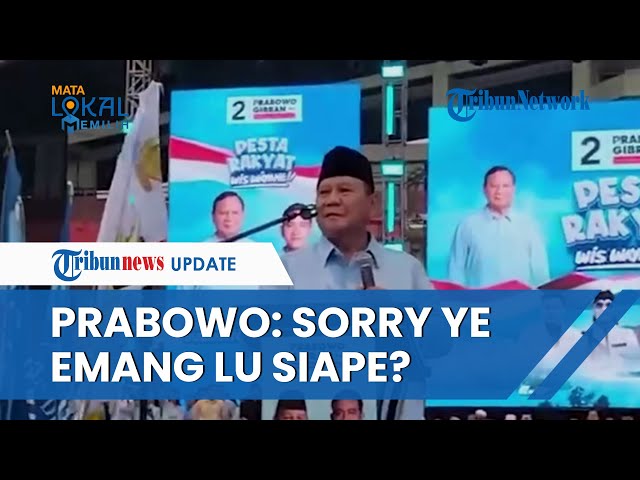 Sindir Ahok yang Sebut Jokowi Tak Bisa Kerja, Prabowo: Sorry Ye, Emang Lu Siape? class=