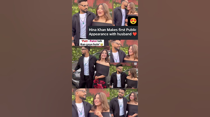 Hina khan makes first public appearance with husband Rocky jaiswal #news#hinakhan#rockyjaiswal#love