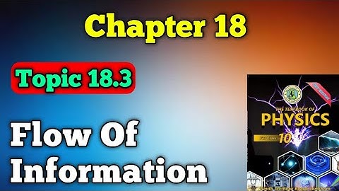 Flow of information chapter 18 class 10 new physics book | topic 18.3 flow of information matric