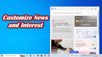 Customize News and Interest in Windows 10