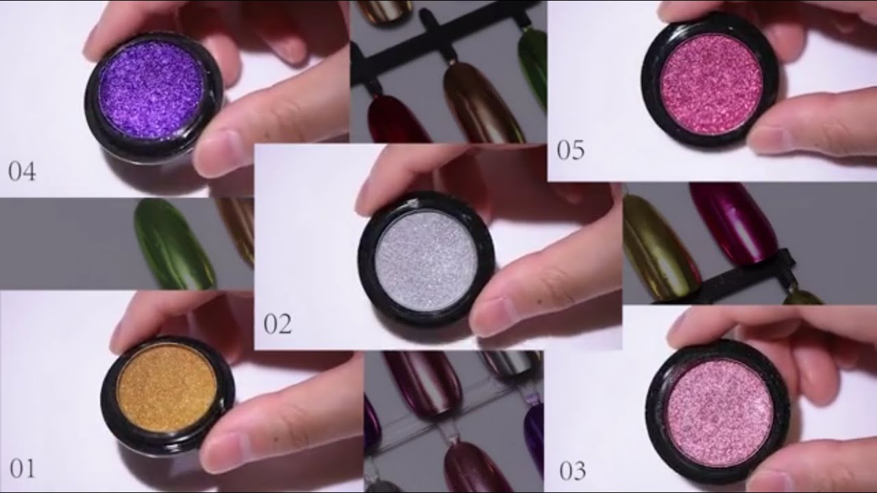 Nail Tutorial - How To Use Mirror Glitter Chrome Powder Beautybigbang