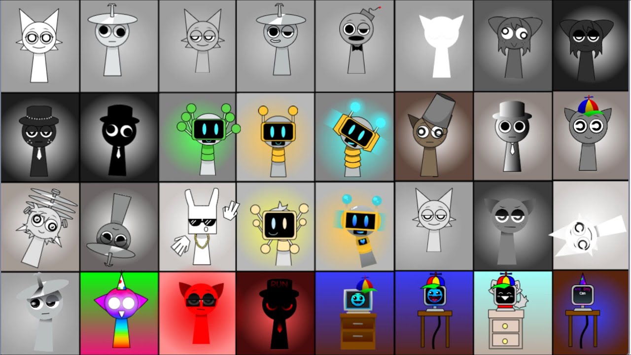 Impossible Challenge Sprunki Band (Platinum - Evil Black)   But Fun Bot | The world of grays whites