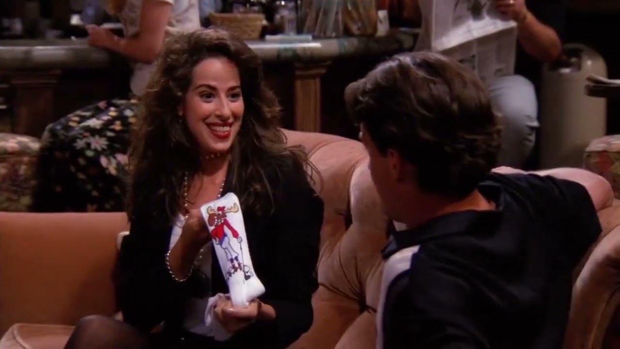 Friends - Chandler breaks up with Janice and hits her in the eye.