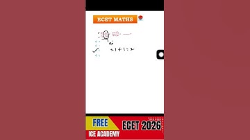FREE ECET2026 Maths Classes 🚀 | Score High with Smart Tricks | Q-62 Fully Explained,#freeecet