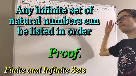 Prove that any infinite set of natural numbers can be listed in order (Proof) [ILIEKMATHPHYSICS]