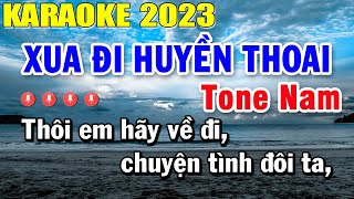 Xua Đi Huyền Thoại Karaoke Tone Nam Nhạc Sống 2023 | Trọng Hiếu