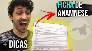 FICHA DE ANAMNESE PARA TATUADORES