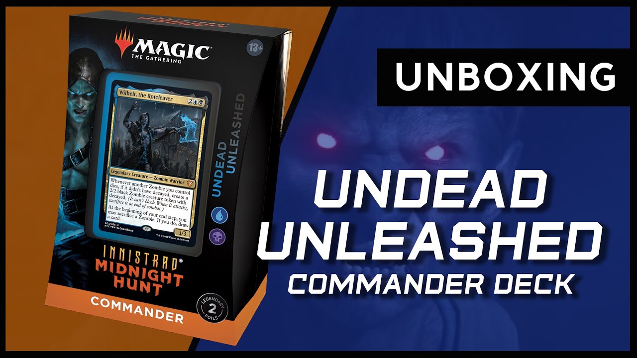 mtg undead unleashed commander deck Amazon.com: Magic The Gathering Innistrad: Midnight Hunt Commander Deck Undead Unleashed (Blue-Black)