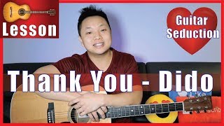 Vignette de la vidéo "Thank You - Dido Guitar Tutorial"