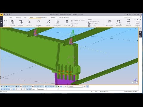 Best Tapered Portal Frame Structure Modelling in TEKLA STRUCTURE