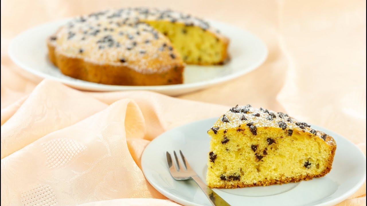 Torta allo Yogurt & Gocce di Cioccolato 😋🍫 Senza Burro