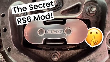 5 Minute Mod - Better Shifting For Your C8 Audi RS6 With A Transmission Mount From 034Motorsport
