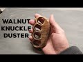 How to make a diy Wooden Knuckle Duster from Walnut Wood with Primitive Powertools fast