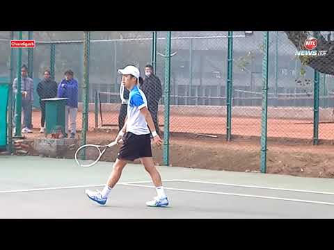 Se Hyuk Cho (KOREA) vs Roshu Fujioka (JAPAN) at ITF Juniors CLTA Chandigarh