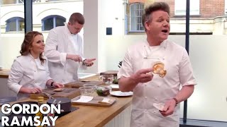 Gordon Ramsay Tries To Teach A Spice Girl How To Cook Scallops