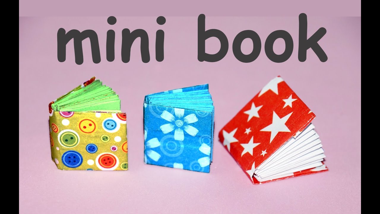 DIY Project Ideas : How to Make a Mini Origami Book - miniature