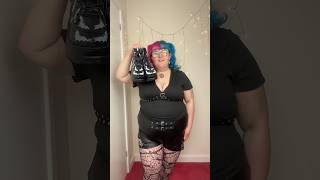 plus size gothic outfit idea ⛓️ #shorts #plussize #outfit