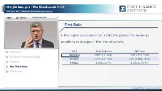 Week 1  Video 5   Breakeven point