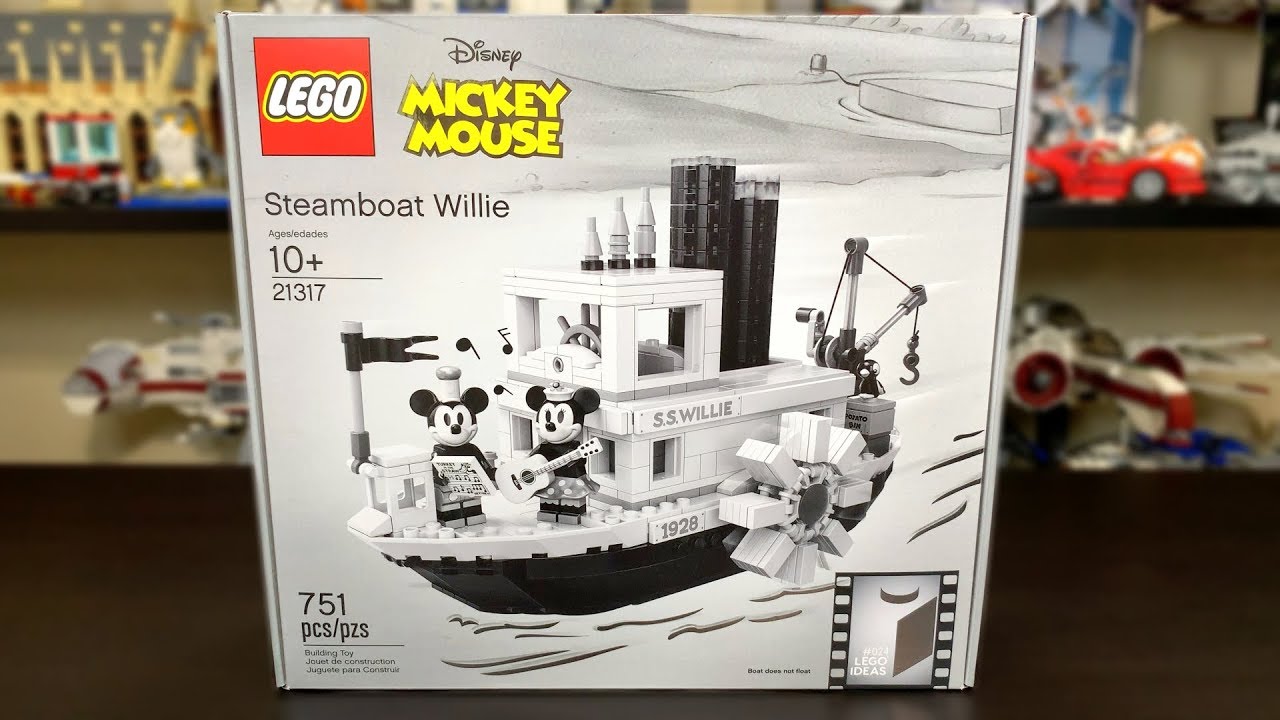 amazon steamboat willie lego