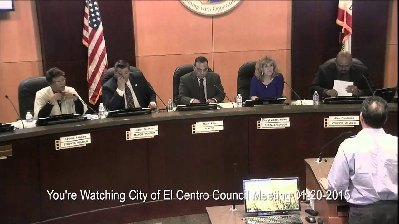 City of El Centro Council Meeting 01-20-2015 - YouTube