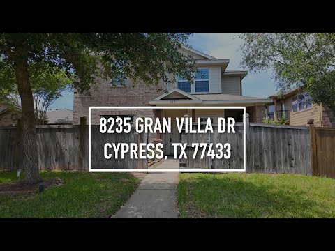 8235 Gran Villa Dr, Cypress, TX home video tour