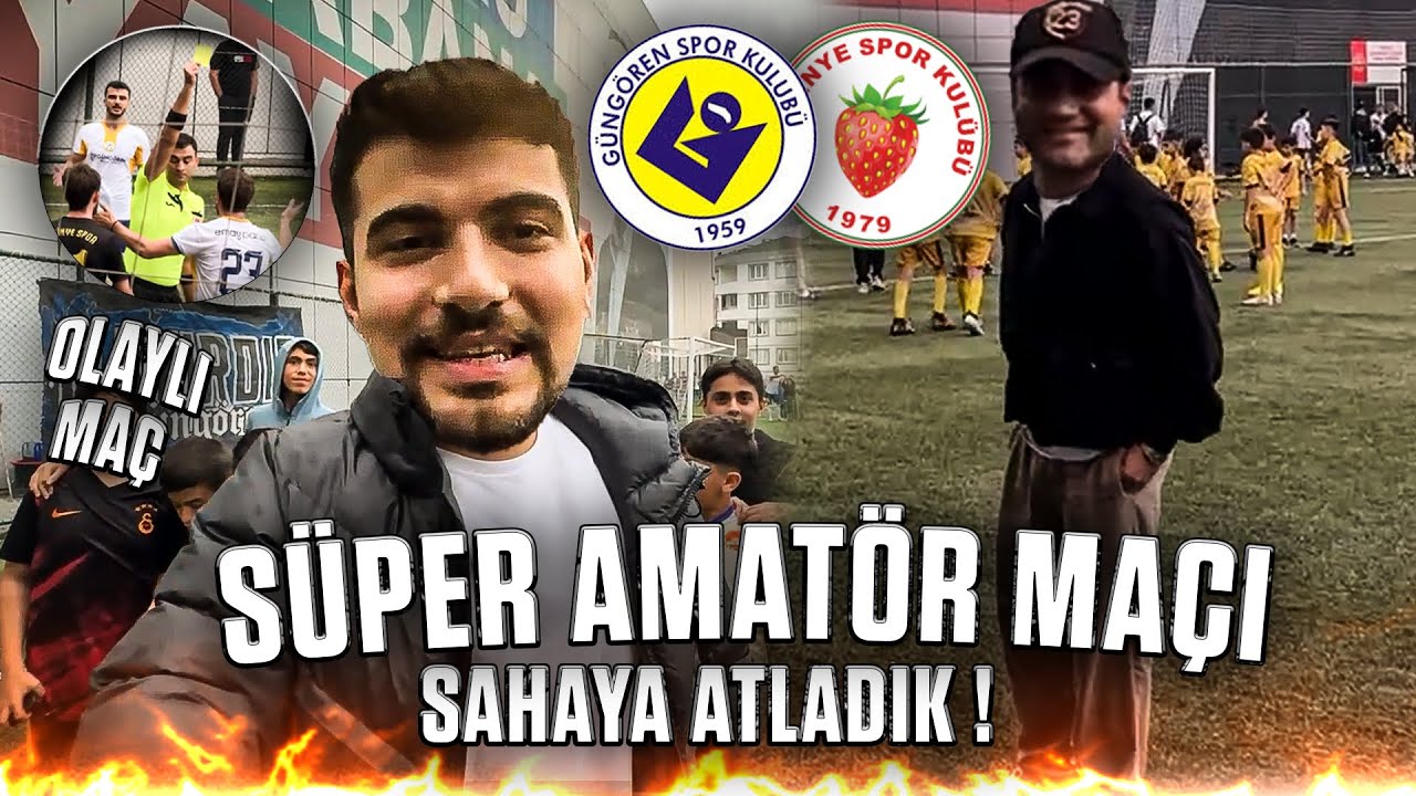 SÜPER AMATÖR MAÇINDA SAHAYA ATLADIK ! | Güngören SK - İstinye SK Stad Vlog