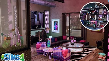 CYBERPUNK DISTRICT | The Sims 4 Speed Build 