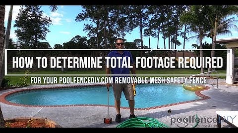 How to Measure your pool For a PoolfenceDIY.com removable mesh safety fence