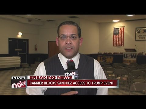 Carrier denies RTV6 reporter Rafael Sanchez to Trump event